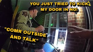 Cop Wants To Talk After Trying To Kick Mans Door In 