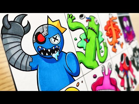 Drawing ROBLOX - R.I.P Rainbow Friends / BLUE's Dark Secret / The