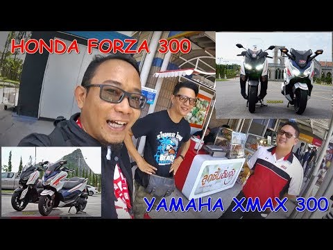 Honda Forza 300 vs Yamaha XMax 300 Di Mata Rider Thailand!