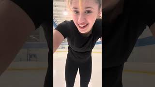 first time landing triple sal in my new skates!!! #skating #iceskater #iceskating #figureskating