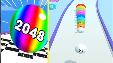 Ball Run 2048 All Levels Android iOS Gameplay Walkthrough 4K 86 #part