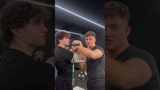 Measuring Influencers Biceps Part-1 #fitness #shorts