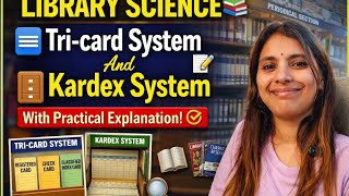 LIBRARY SCIENCE | Tri-Card System &amp; Kardex System Explained with Practical 📚#library#viral#trending 
