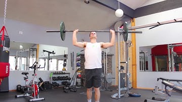 Barbell Snatch Grip Shoulder Press