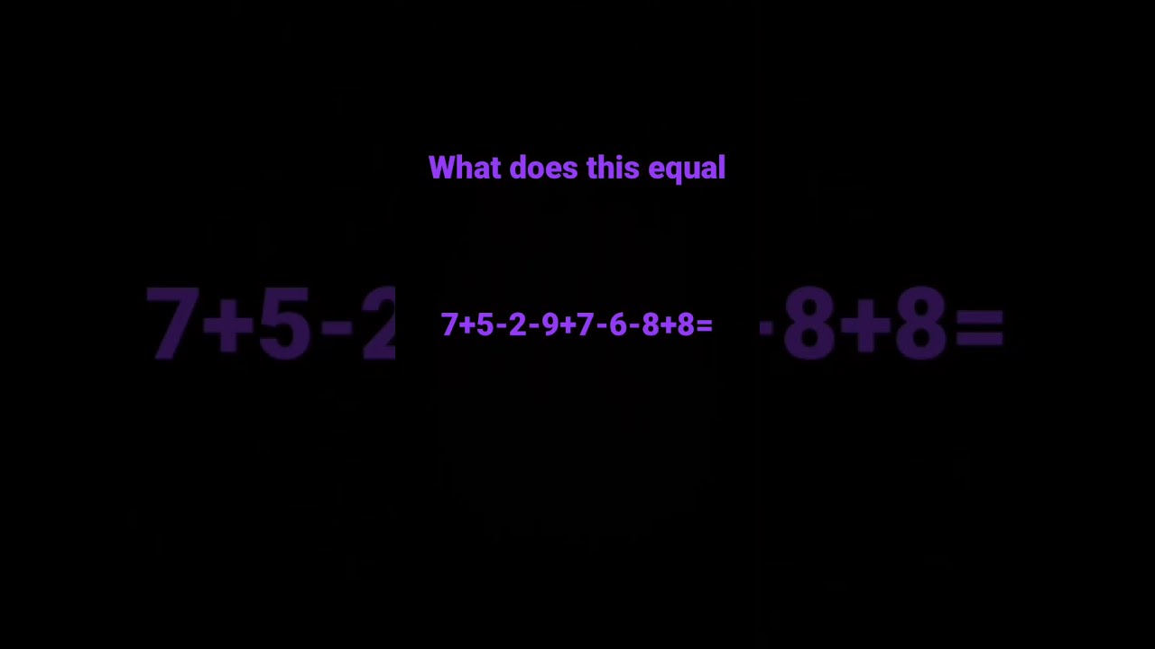 What Does 7 5 2 9 7 6 8 8 Equal YouTube What Does 7 5 2 9 7 6 8 8 Equal YouTube
