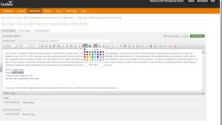 LiveText Tutorial: How to Change Font Color in an Assignment