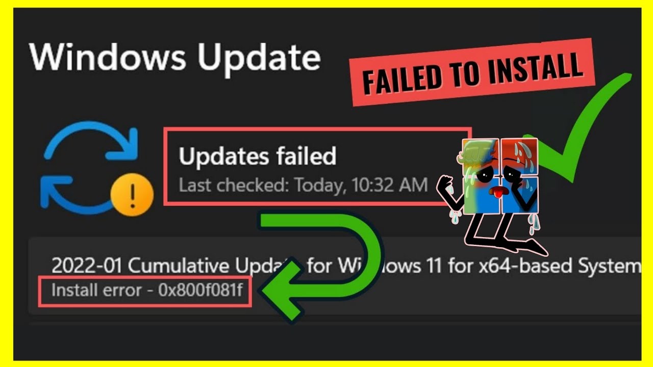 Fix Install Error 0x800f081f on Windows 11