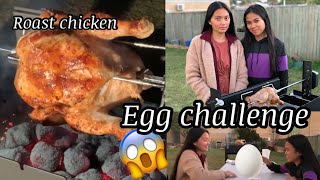 COOKING ROAST CHICKEN | EGG CHALLENGE WITH REGINE PUNO