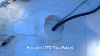 How to install pitch pocket on TPO roof