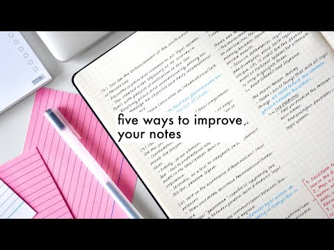 5 suggerimenti su come migliorare i tuoi appunti