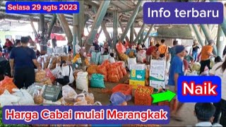 Harga Sayur Dan Bawang Serta Cabai Hari Ini Mulai Merangkak Naik Dipasar Induk Sukomoro Nganjuk