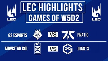 LEC Highlights ALL GAMES Week 5 Day 2 | LEC Spring 2025