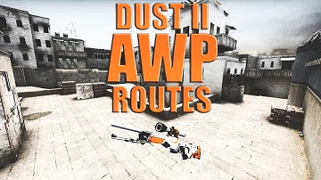 CSGO - Dust 2  AWP Peek Routes