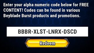 Beyblade Burst Rivals New Redeem Code 5 Star Beys 