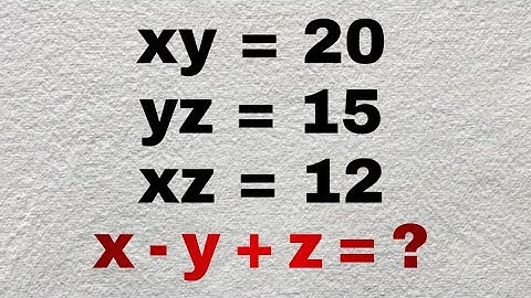 Only A Genius Can Solve This Fast! | Tricky Simultaneous Equations | Nice Math Olympiads 