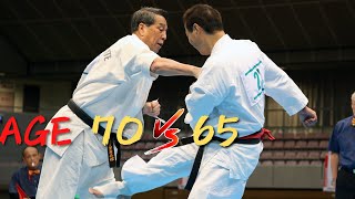 【新極真会】70歳と65歳の激闘！　Fierce battle between a 70 and a 65 year old! 　SHINKYOKUSHINKAI KARATE