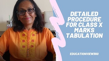 Tabulation of CBSE Class 10 Marks Detailed Procedure