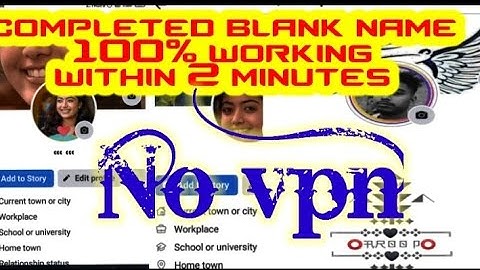 How to create invisible name facebook account | facebook invisible name | invisible fb id | blank id