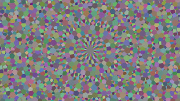 Voronoi cells of the E8 lattice: 3D cross section with Coxeter plane (wider view)