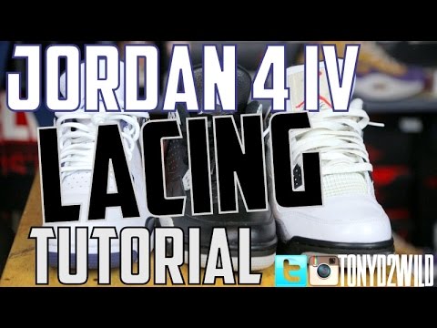 jordan 4 lace up