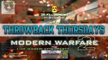 Throwback Thursdays #1 "Clutch Callout!" - MW2 Tar-21 NUKE on Terminal - Live w/ Party