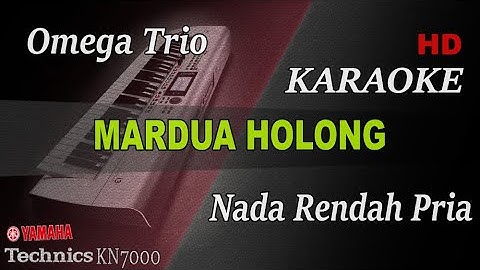 MARDUA HOLONG - OMEGA TRIO ( NADA RENDAH PRIA ) || KARAOKE