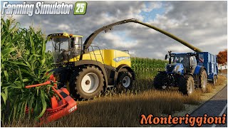 MONTERIGGIONI FS25 #55 - CHOPPING CORN SILAGE WITH A NEW HOLLAND FR 780 - GAMEPLAY ITA screenshot 1