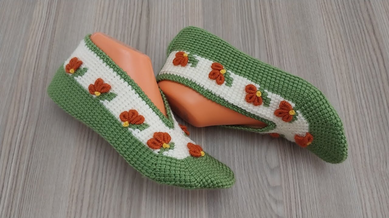 Sonbahar Modeli Patik/Tunus İşi İşlemeli Patik Yapılışı 