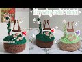 Crochet fairy swing decor tutorial  diy cottagecore toadstool flowers ivy thisfairymade