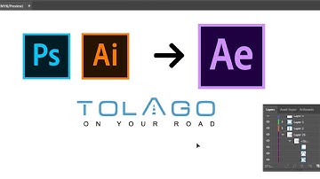 Chuyển file từ Photoshop, Illustrator sang After Effects - Import Photoshop,AI file to After Effects
