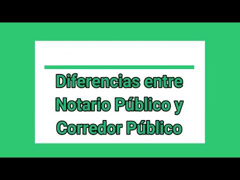 Video: En Qué Se Diferencia Un Notario Público De Uno Privado