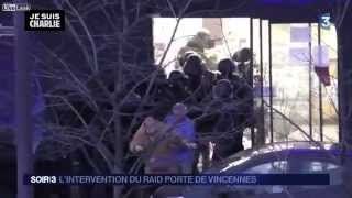 UNCENSORED French National Police intervention against Coulibaly - Jan. 9th 2015