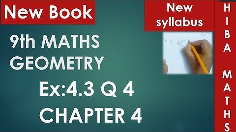 9th maths chapter 4 exercise 4.3 question 4 tn samacheer Hiba maths