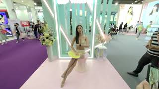 Shenzhen underwear week - exhibition with hot model in underwear 4K 60p