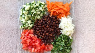 Fresh Healthy And Colourful Salad / Salad For Diet / Nutritional Salad / Bean Salad