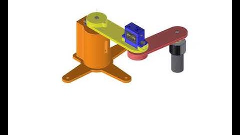 Mini scara robot with electromagnet