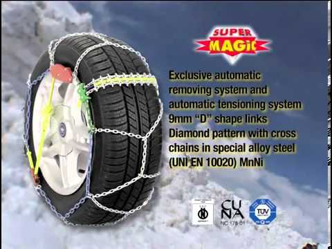 Konig Super Magic catena da neve 9 mm Gr 104