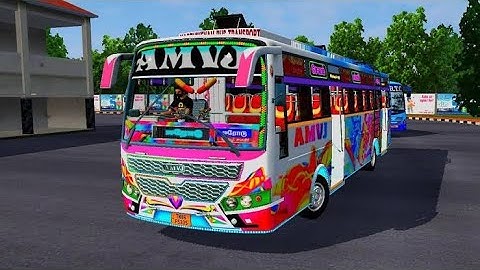 NEW AMVJ PRIVATE BUS MOD RELEASED🤩🤩/REALASTIC LIGHTING  & TEXTURE🥳🥳/GAMING TAMIZHA