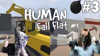 Human Fall Flat Co-op Gameplay (PS4) Part 3 - Construction Site
