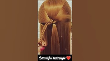 cute & easy hairstyle #ytshorts #shorts #youtybeshorts #hairstyle #aesthetic #viralvideo