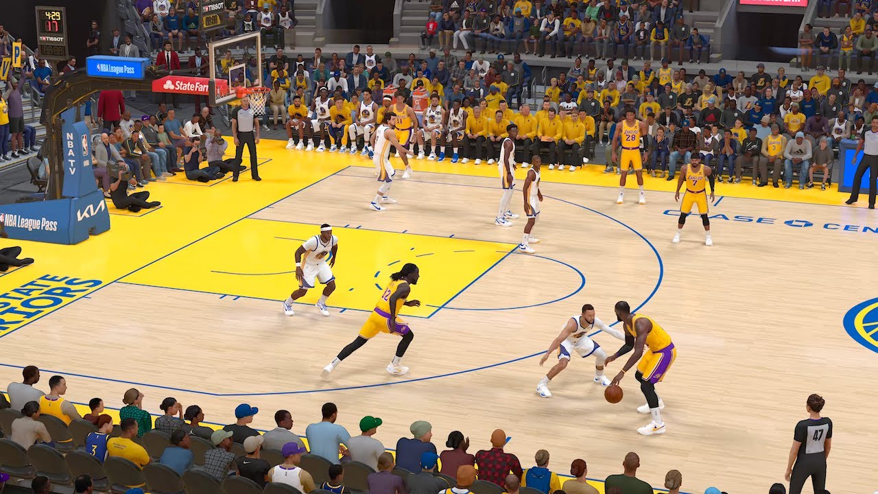 NBA 2K24 PS5 Lakers vs Warriors Gameplay | No Commentary - YouTube