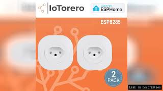 IoTorero Made For ESPHome 2 PACK ESP8285 Switzerland Plug Consumption Monitoring 16A Works With Home