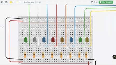 Arduino LED Project using TinkerCAD 2021