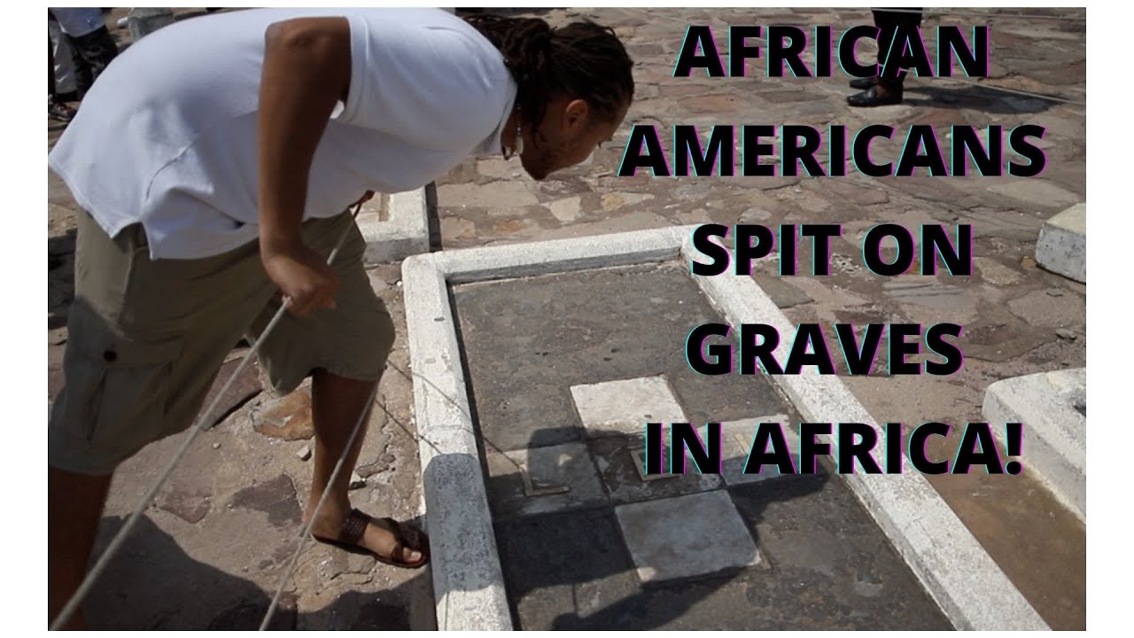 Ghana’s truth on slave trade, people spit on slave owners graves in Dungeons in Elmina.
