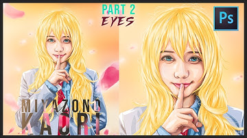 [ Photoshop Tutorial ] MIYAZONO KAORI Vexel art - PART 2 EYES