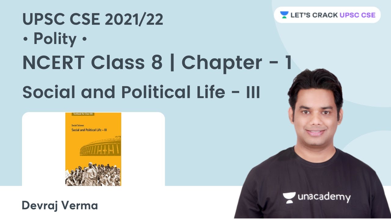 Social and Political Life | NCERT Class 8 Polity Chapter - 1 | Crack ...