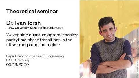 Waveguide quantum optomechanics: PT phase transitions in the ultrastrong coupling regime | I. Iorsh