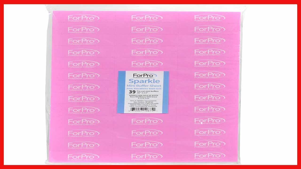 Great product ForPro Sparkle Mini Buffer Sheet, PreCut, DoubleSided