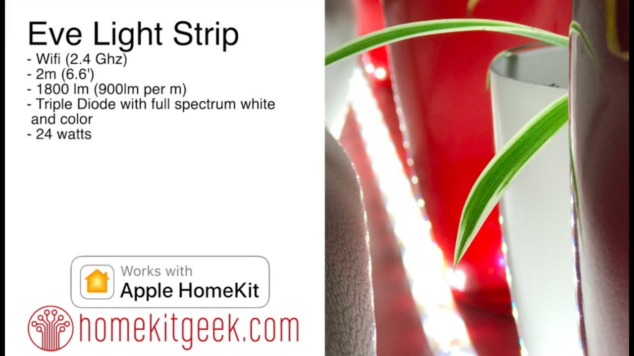 Eve Light Strip with Apple Homekit Brightest Homekit LED Strip