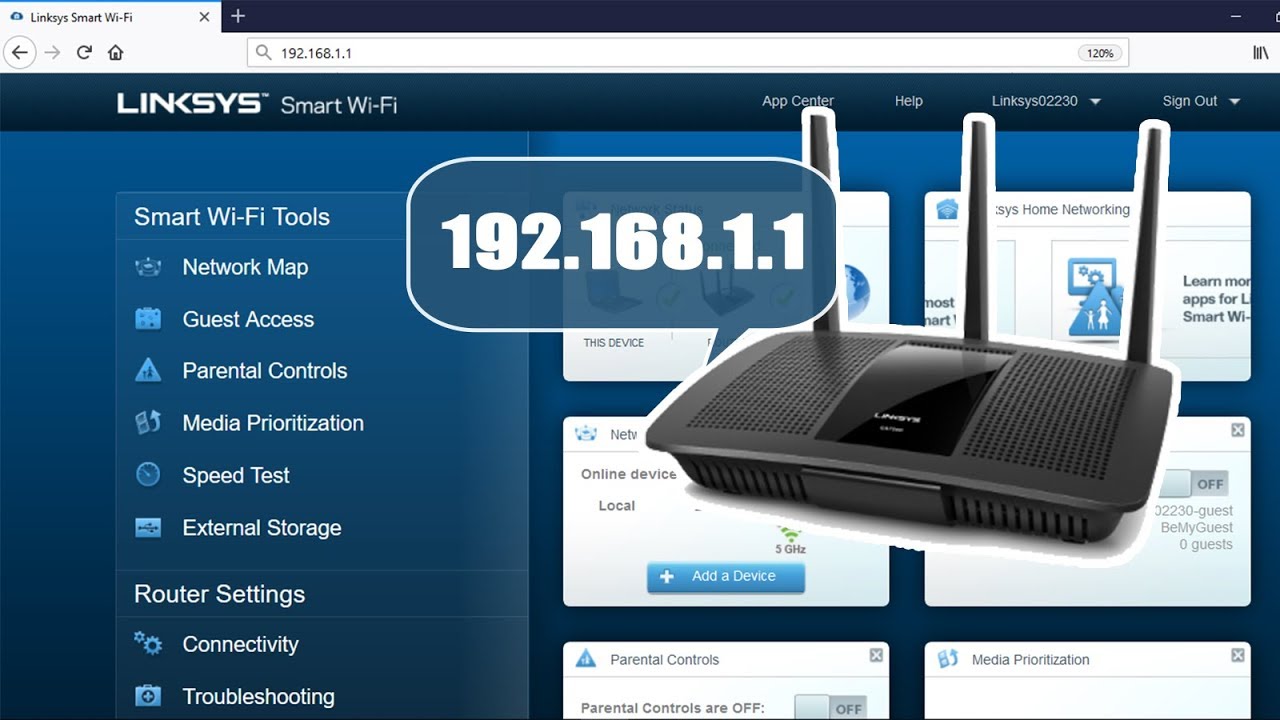 Verwaarlozing haar Gronden Linksys : 192.168.1.1 | Basic Setup your Linksys Wireless Router | NETVN -  YouTube